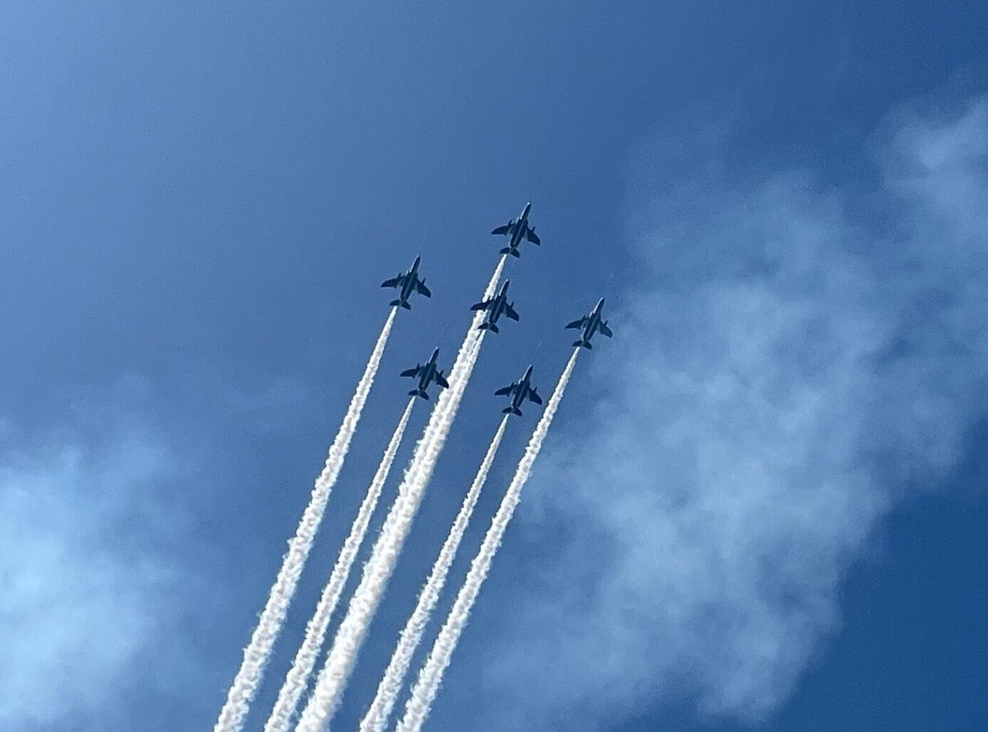 家族で見に行ったブルーインパルスに大興奮！