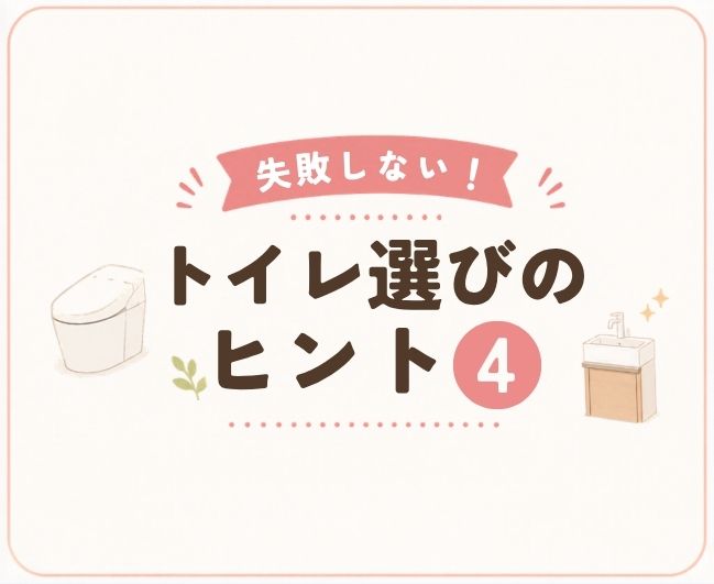【失敗しない！トイレ選びのヒント④】